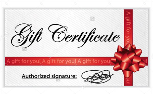 sample gift certificate template