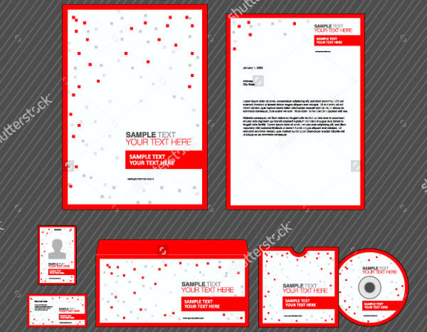vector company letterhead design
