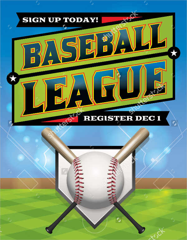 baseball league flyer