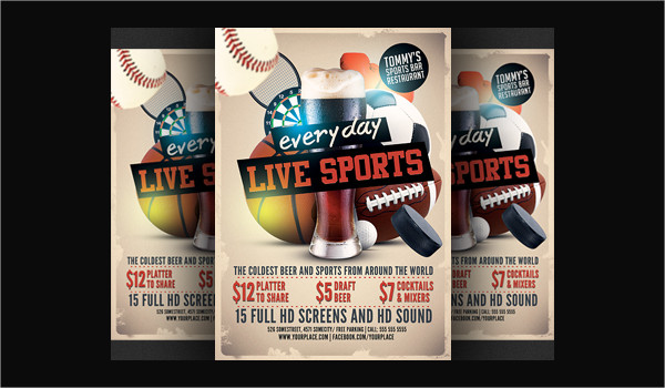 baseball sports flyer