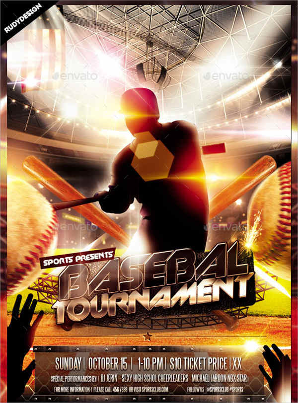 baseball tournament flyer