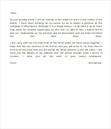 sample break up letter to boyfriend
