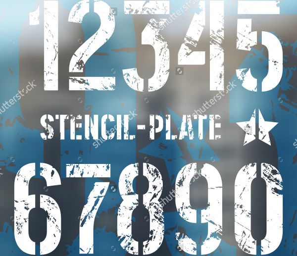 printable number stencils