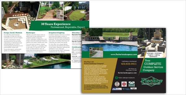 landscape company brochure
