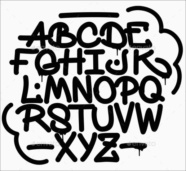 graffiti alphabet font