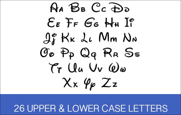 disney alphabet font