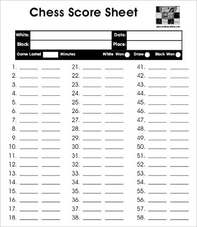 chess score sheet template