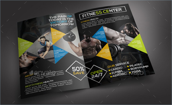 fitness bifold brochure