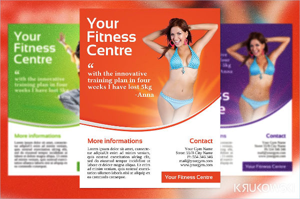 fitness training brochure