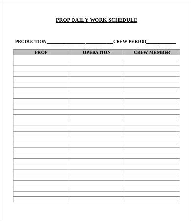 daily schedule template printable 10 free word pdf