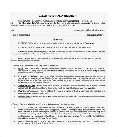 10+ Referral Agreement Templates - Free PDF, Word Documents Download