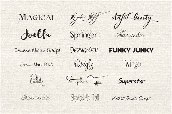 funky calligraphy font
