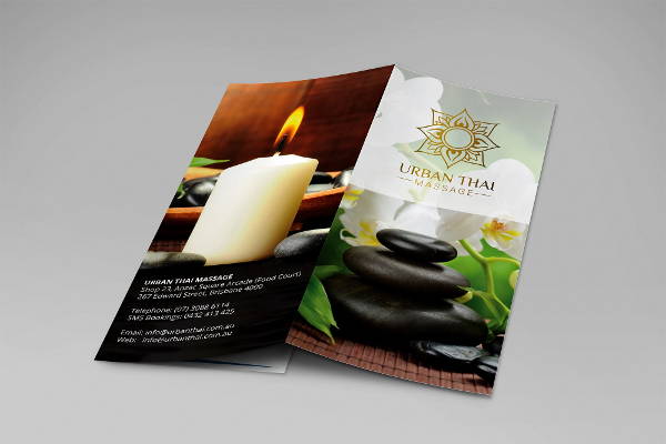 thai massage brochure