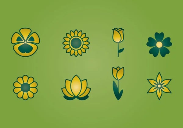 flower bouquet icons