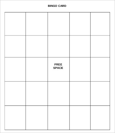 Free Bingo Card - 8+ Free Word, PDF Documents Download
