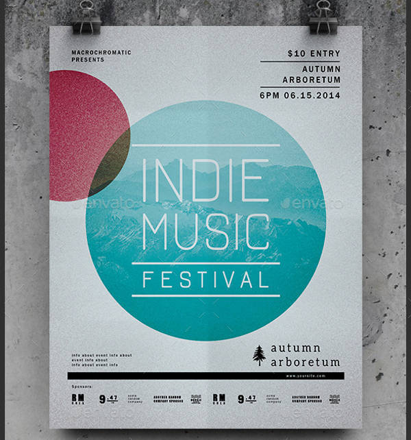 festival concert flyer