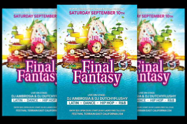 fantasy festival flyer