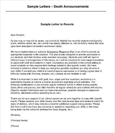 Announcement Letters 9 Free Word Pdf Documents Download Free