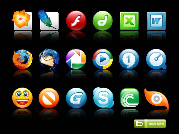 colorful software icons