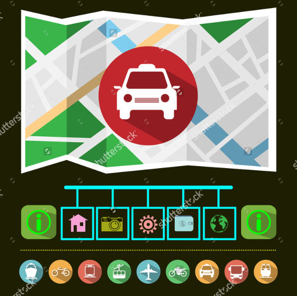 map and navigation icons