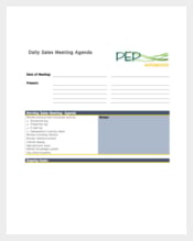 Sales Meeting Agenda Template for Future Planning