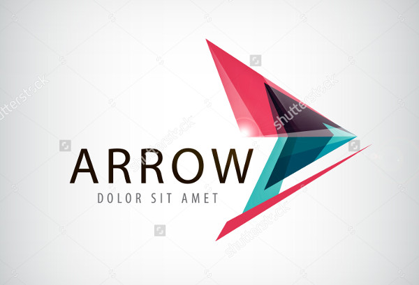 vector abstract arrow logo