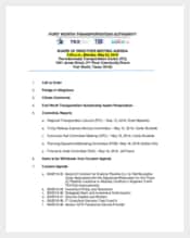 Board of Directors Strategy Meeting Agenda Template