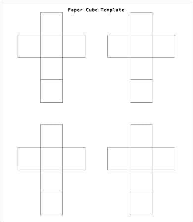 paper cube template