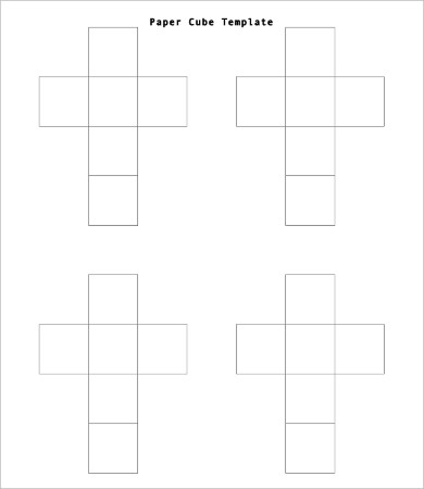 paper cube template