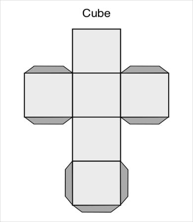 3d cube template