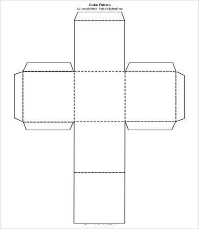cube pattern template
