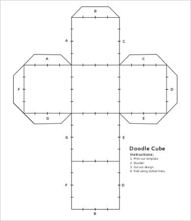 doodle cube template