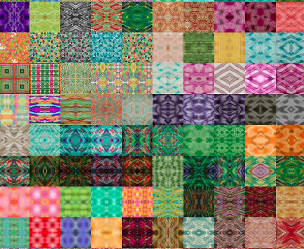 100 watercolor pattern styles