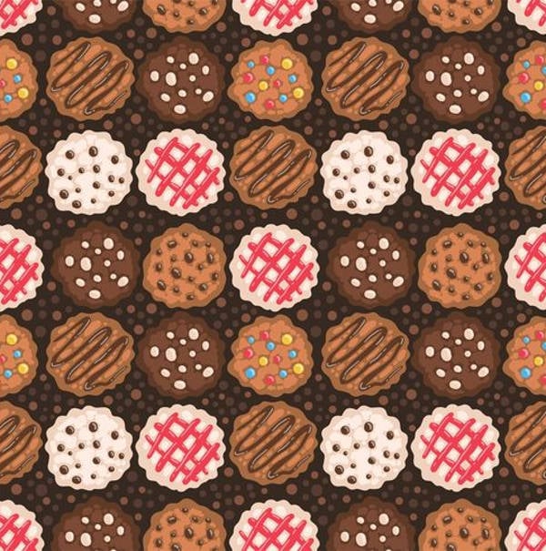 chocolate chip cookies pattern