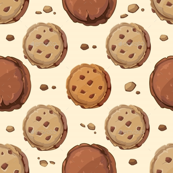 cookies seamless pattern