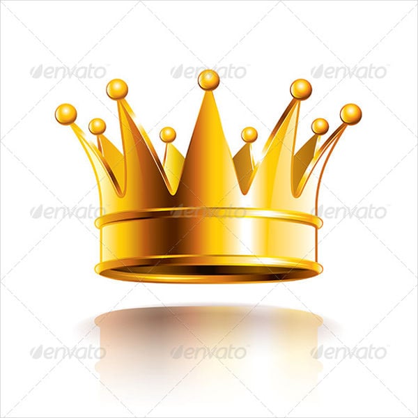 golden crown vector