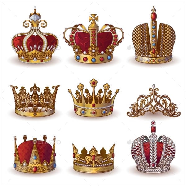 royal crown vector