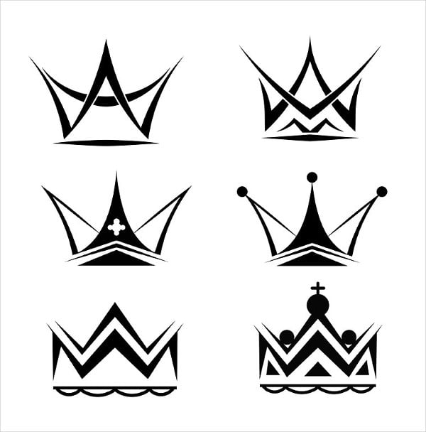 crown silhouette vector