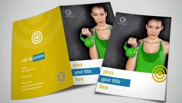 fitness club brochure template microsoft word