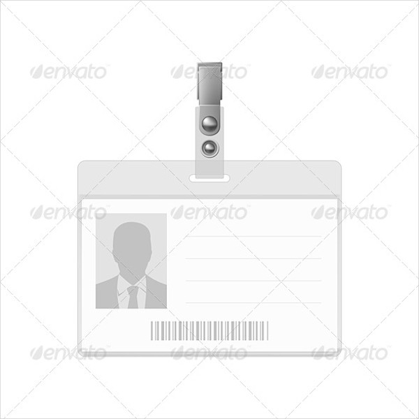 blank horizontal badge template