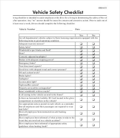 auto sheets google format 18 Templates PDF Vehicle Checklist Documents    Word,