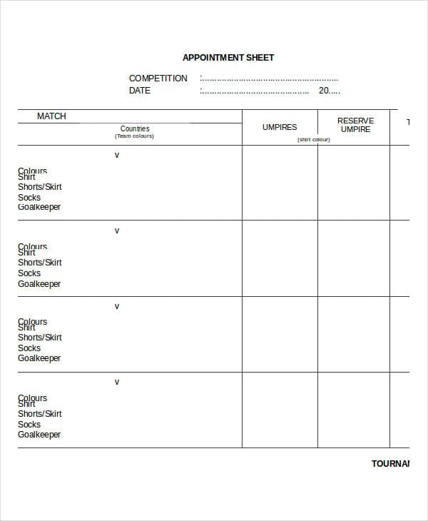 excel-appointment-sheet-template