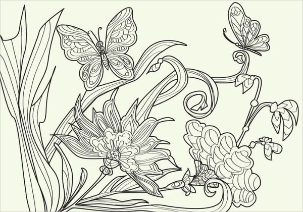 Aesthetic Coloring Pages Butterfly / Cute Butterfly Coloring Pages For