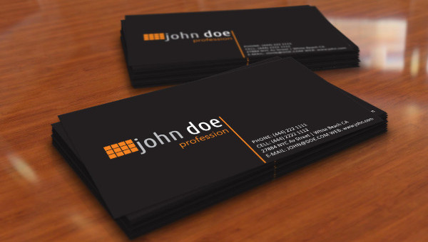 Personal Information Card Template