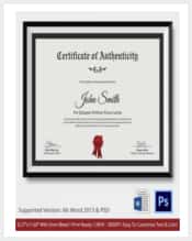 certificate of authenticity template 20 min
