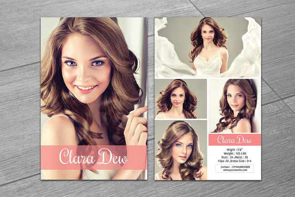 comp card template download free