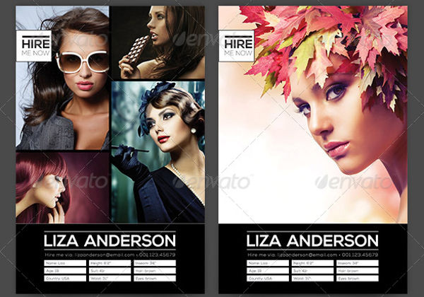8 comp card templates free sample example format
