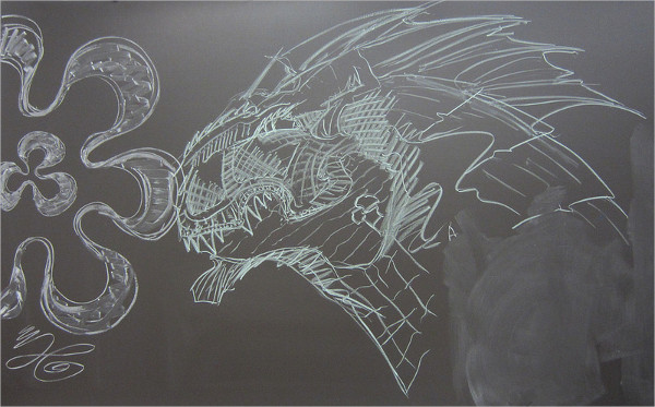 amazing chalkboard drawing