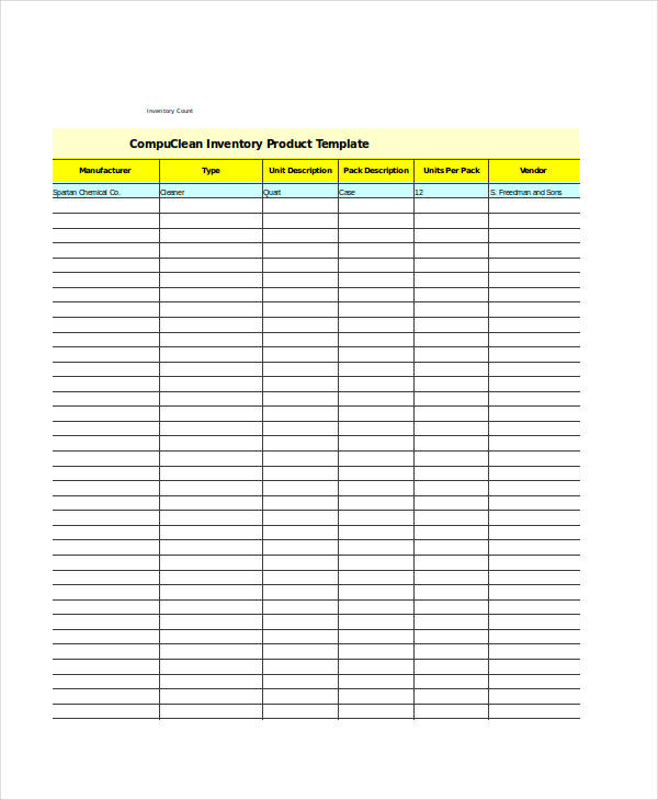 Excel Inventory Templates - 9+ Free Excel Documents Download