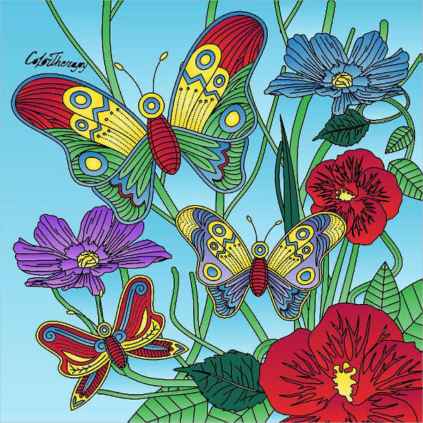 How to draw a floral butterfly – Angele Kamp